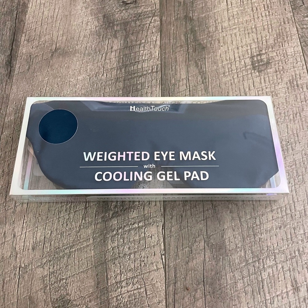 HealthTouch Weighted Eye Mask with Cooling Gel Pad Navy Blue H-6271-0 BU NEW
